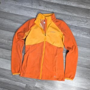 Columbia omni heat fleece jacket orange